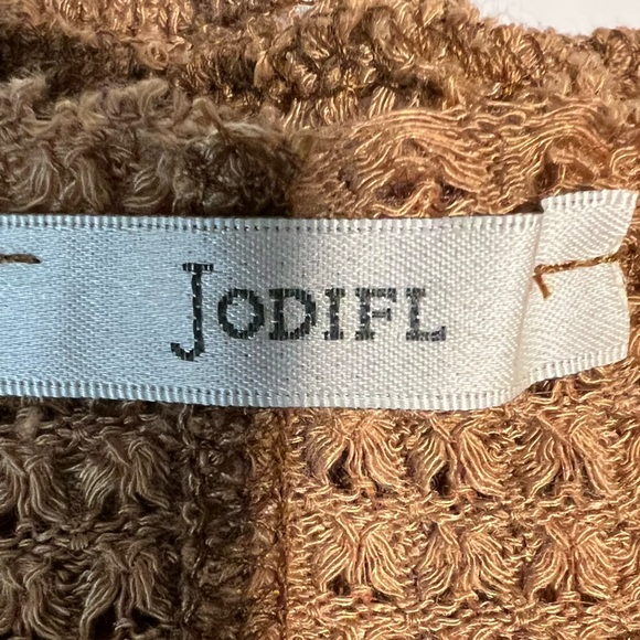 JODIFL Walnut Brown Waffle Knit Long Sleeve Top - Picture 5 of 10